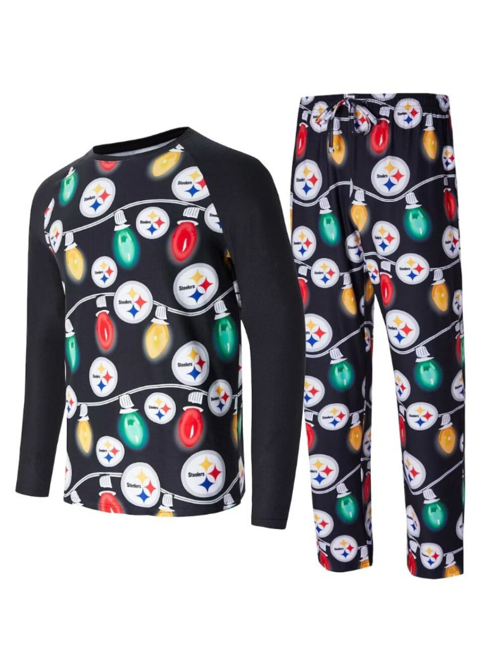 ✨ Pittsburgh Steelers Garland Knit Raglan Long Sleeve Large NWT